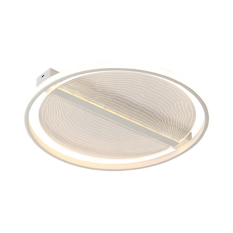 Ultra-Thin Acrylic Flush Mount Minimalist White LED Ceiling Light in Warm/White Light for Bedroom