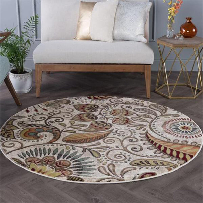 Tapis d'intérieur traditionnel multicolore Tapis floral polyester tapis d'intérieur non glipt