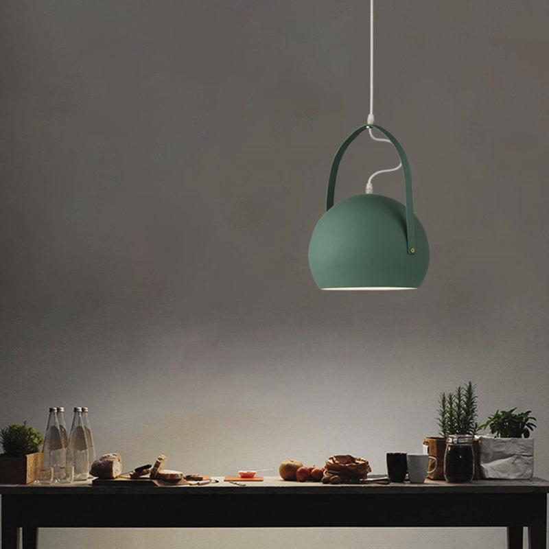 Bubble Hanging Light Contemporary Metal 1 Light Dining Room Down Lighting in Green