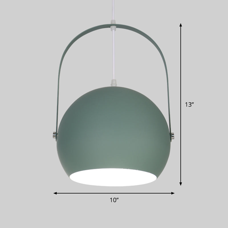 Bubble Hanging Light Contemporary Metal 1 Light Dining Room Down Lighting in Green