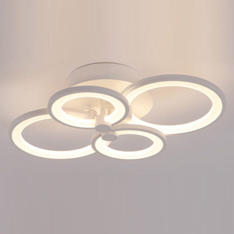 Circle Metal LED Starburst Flush Mount Modern Style Sofiling Lampada per soggiorno