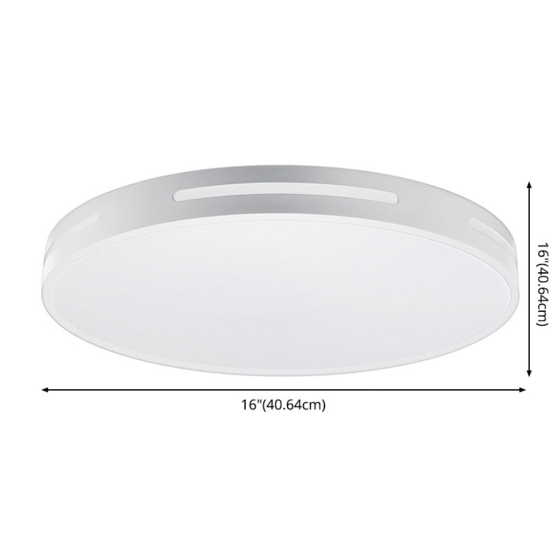 Acrylic Round RGBW Ceiling Light Nordic White Smart LED Flush Mounted Fixture for Bedroom