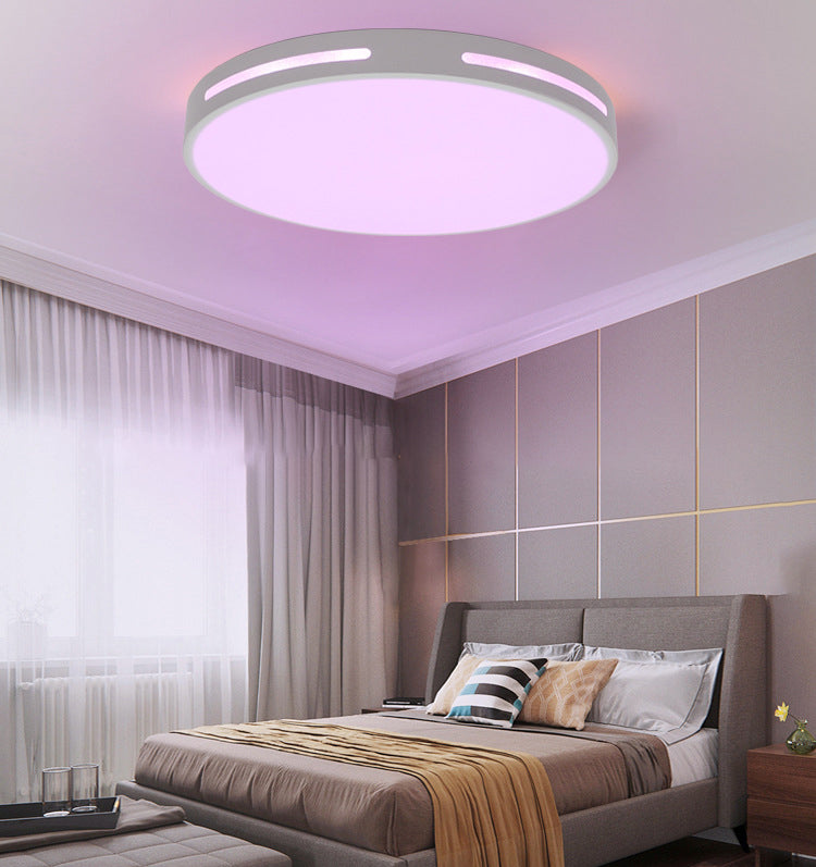 Acrylique Round RGBW Ceiling Light Nordic White Smart LED Flush Mounted Fixture for Bedroom