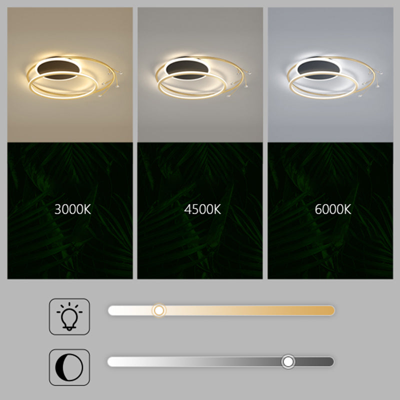 MODERS SEMPLICITY STILE LED MONTRO LUCE Creativo Creative Linea Round Linea dell'illuminazione camera da letto