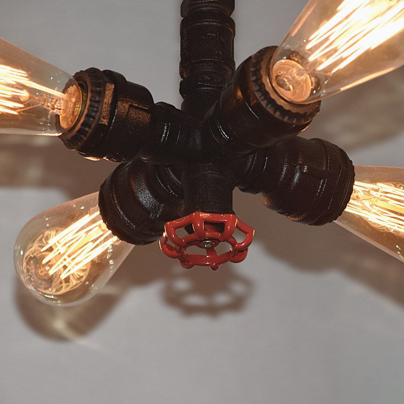 Industrial Sputnik Flush Mount Lighting Wrought Iron Flush Mount Ceiling Light Fixtures