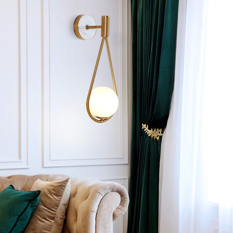 Accesorios de iluminación de pared globales de estilo minimalista moderno 1 Luz de luz de luz para sala de estar