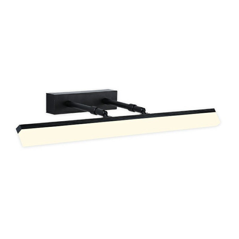 Moderner minimalistischer Stil Lineare Waschtischwandleuchten Metall -Waschtischlampe mit Acrylschatten