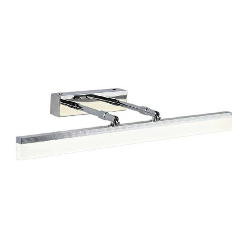 Modern Minimalist Style Linear Vanity Wall Light Fixtures Metal Vanity Lamp with Acrylic Shade