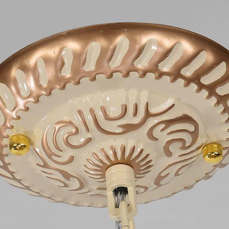 Baroque Conical Chandelier Lighting 9/11 Lights Cut Glass Hanging Light Fixture in White and Gold