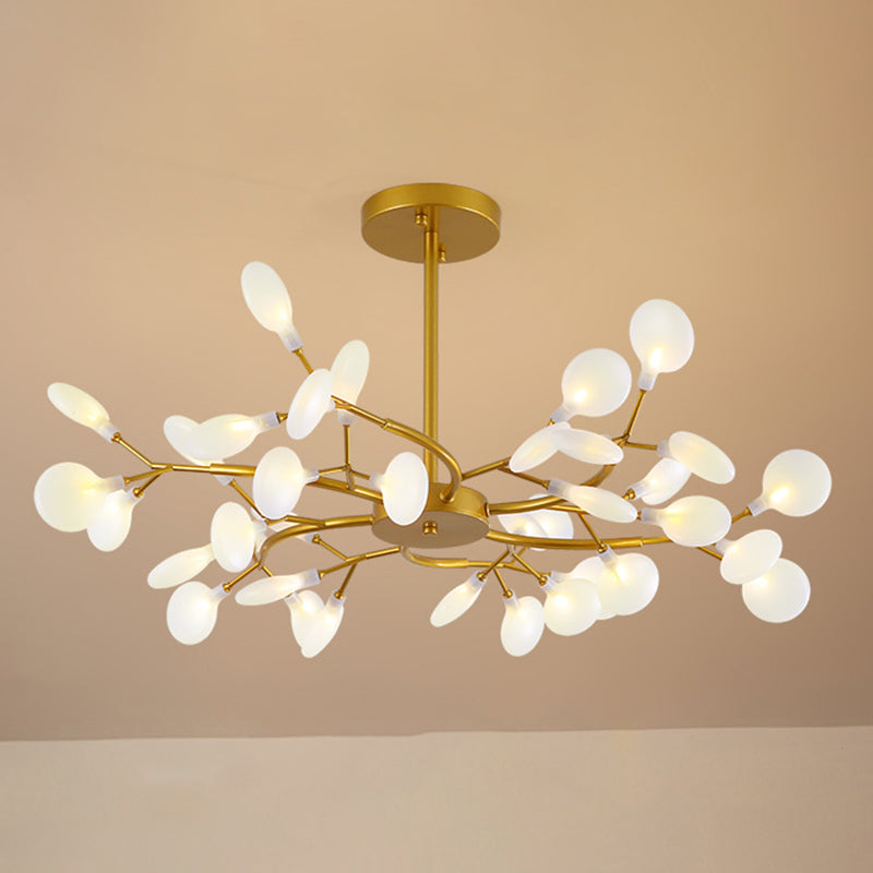 Branches salon plafonnier lustre métal monté d'éclairage de lustre minimaliste