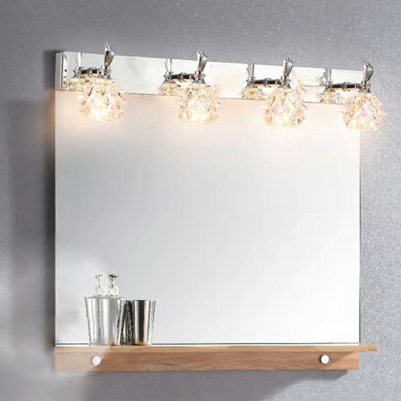 Modern Minimalist Style Bubble Vanity Lighting Fixtures Vanity Lights with Crystal Shade