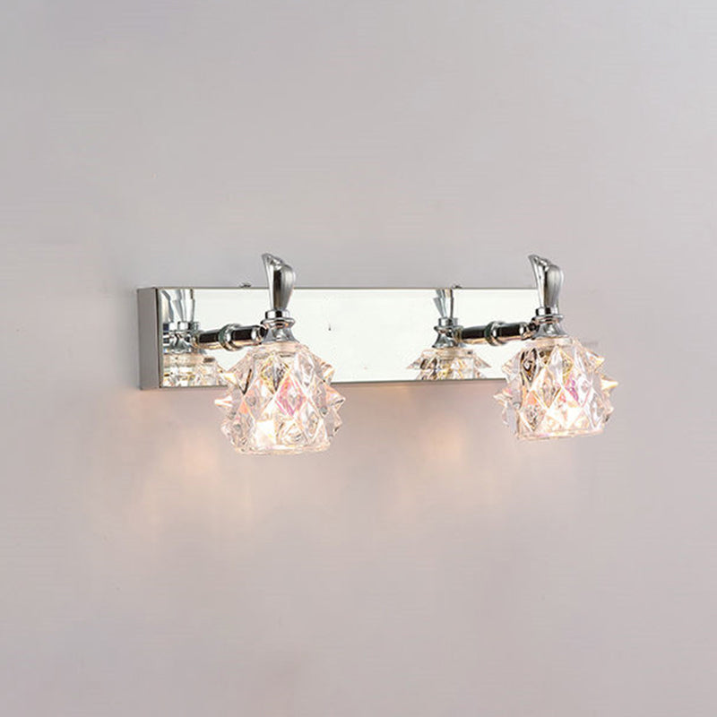 Modern Minimalist Style Bubble Vanity Lighting Fixtures Vanity Lights with Crystal Shade