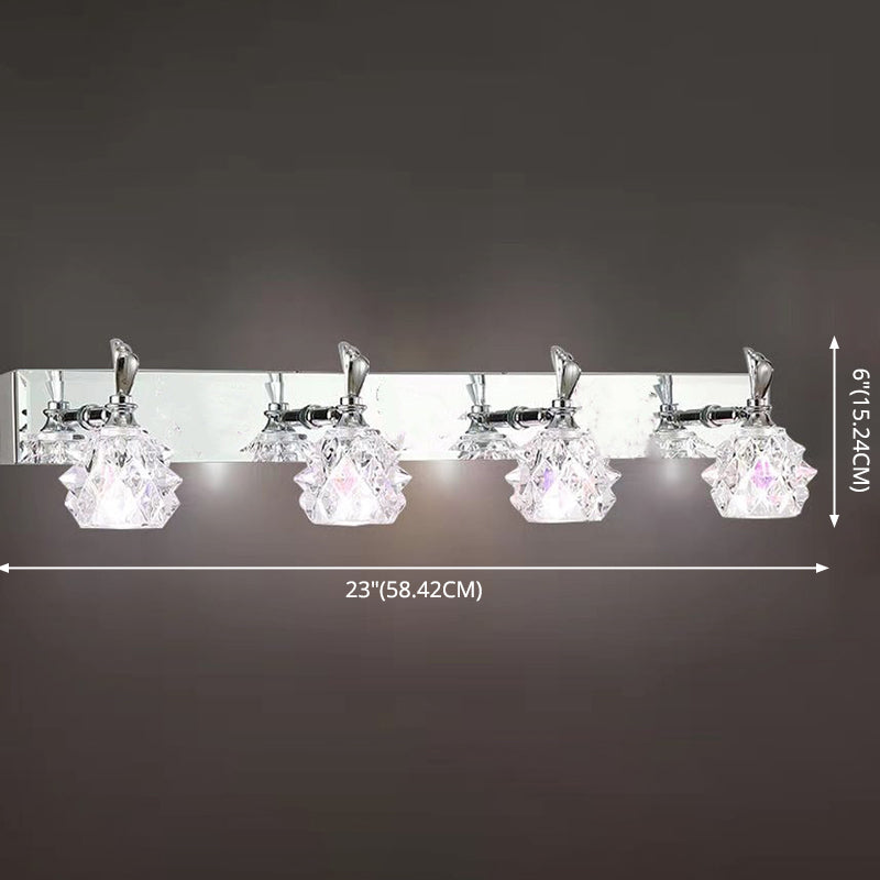 Modern Minimalist Style Bubble Vanity Lighting Fixtures Vanity Lights with Crystal Shade