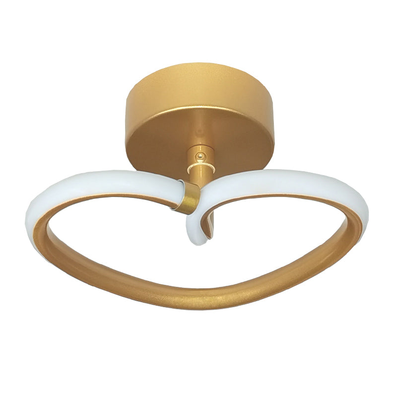 Lineaire aluminium spoelbevelgouden moderne stijl plafondlamp met een hal voor gang