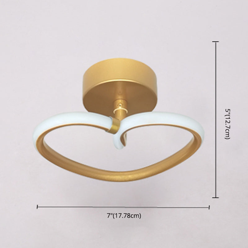 Linear de aluminio Flush Mount Gold Modern Style Lighting Lighte para pasillo