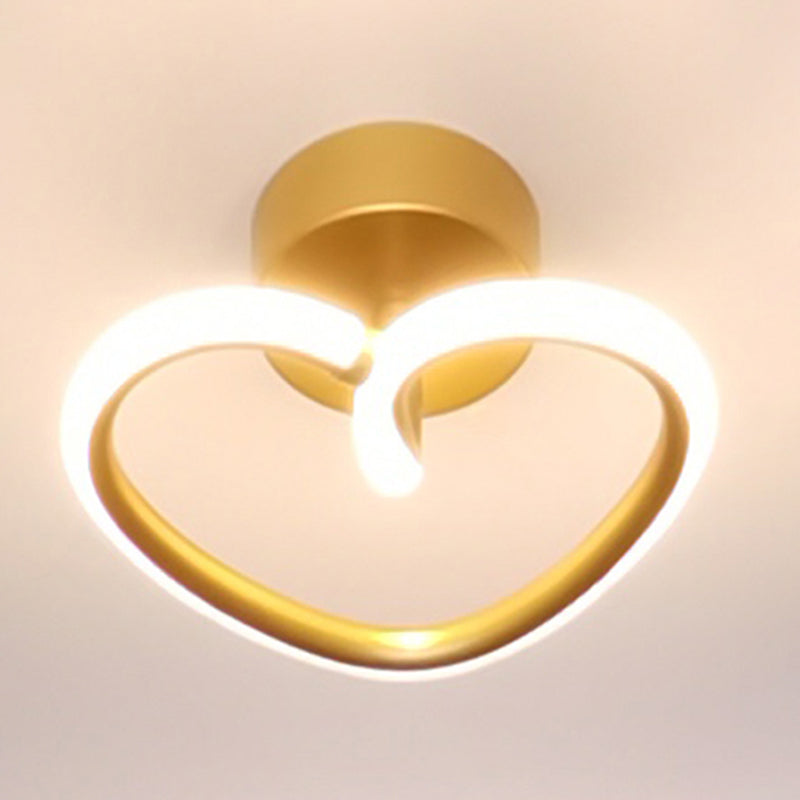 Aluminium linéaire Flush Mount Gold Modern Style Plafond Lightture pour le couloir