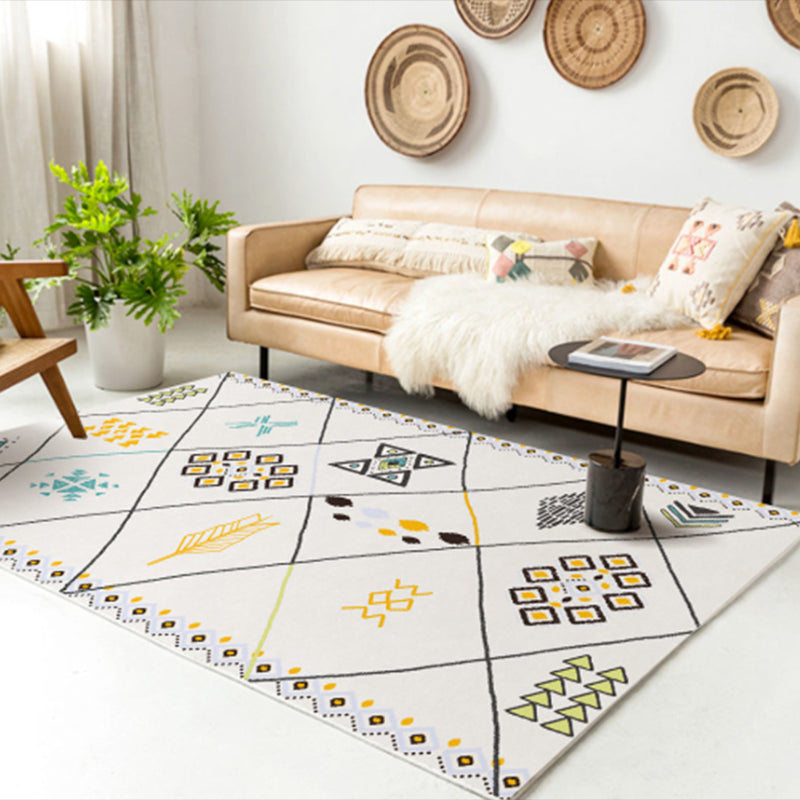 Kleuren Shabby Chic Truug Polyester Carpet Tribal Classicisme binnen Tapijt niet-slip steun voor woonkamer