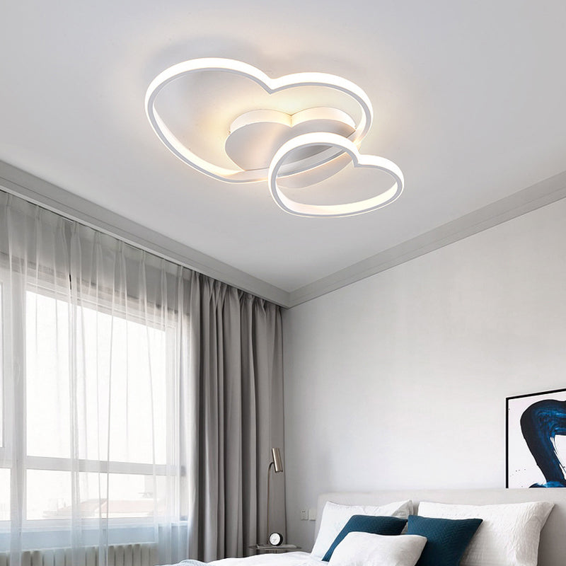 Hart plafond verlichte armatuur minimalistische stijl metalen led slaapkamer semi spoeling mount licht