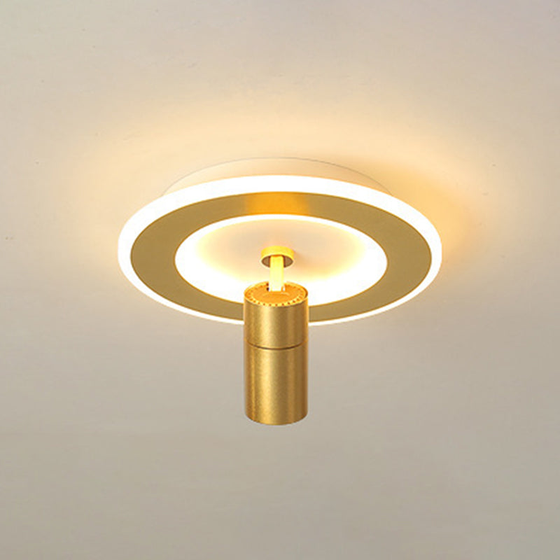 2 Light Metal Flush Mount Plafond Licht Armatuur Moderne Foyer en Hall Flush Mount Verlichting