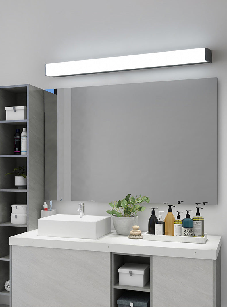 Modern Minimalist Style Linear Wall Mounted Vanity Lights Plastic Vanity Sconce for Bathroom