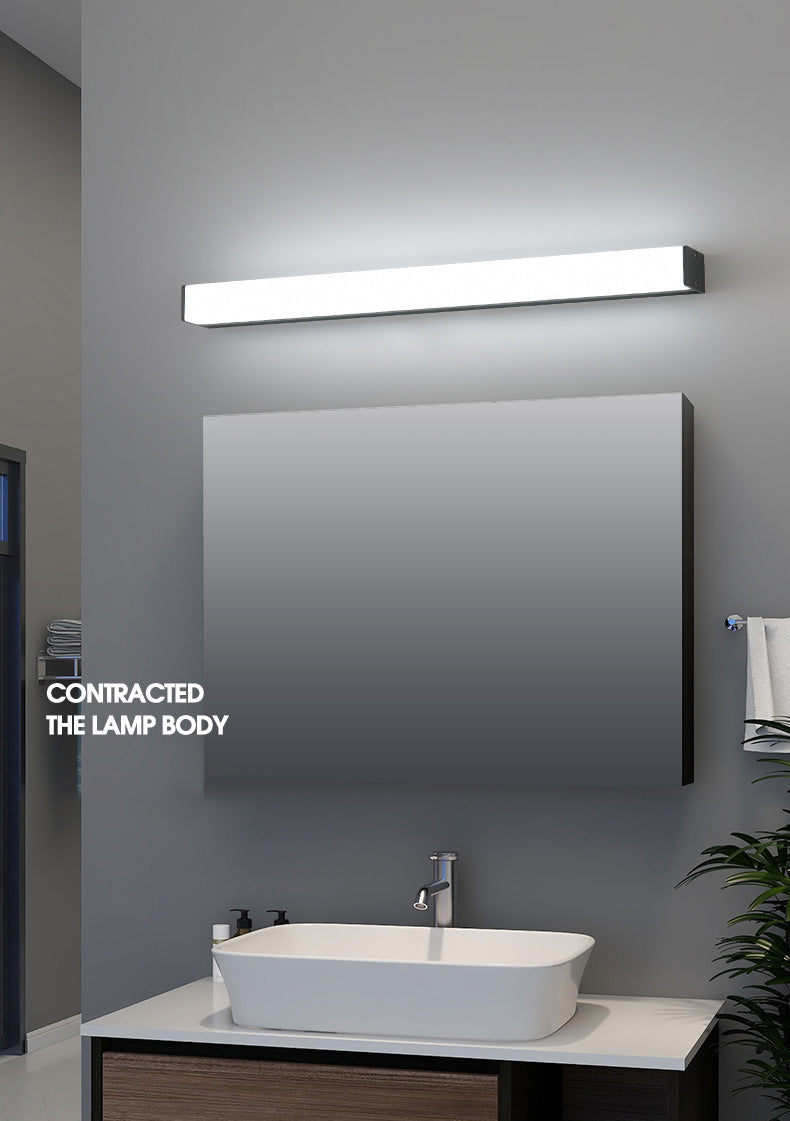 Modern Minimalist Style Linear Wall Mounted Vanity Lights Plastic Vanity Sconce for Bathroom