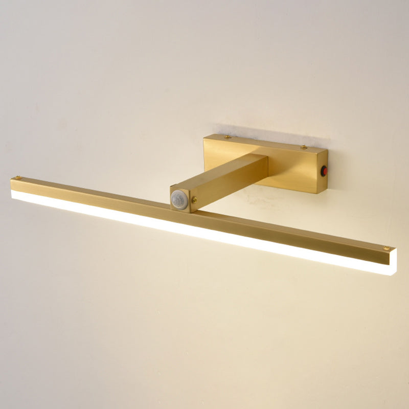 Lampade per pareti di vanità lineare minimalista moderna con sensore intelligente