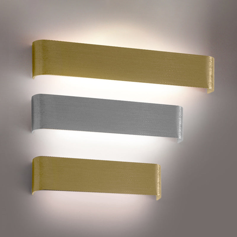 Modern Minimalist Style Rectangle Vanity Wall Light Fixtures Metal Vanity Lights for Bathroom