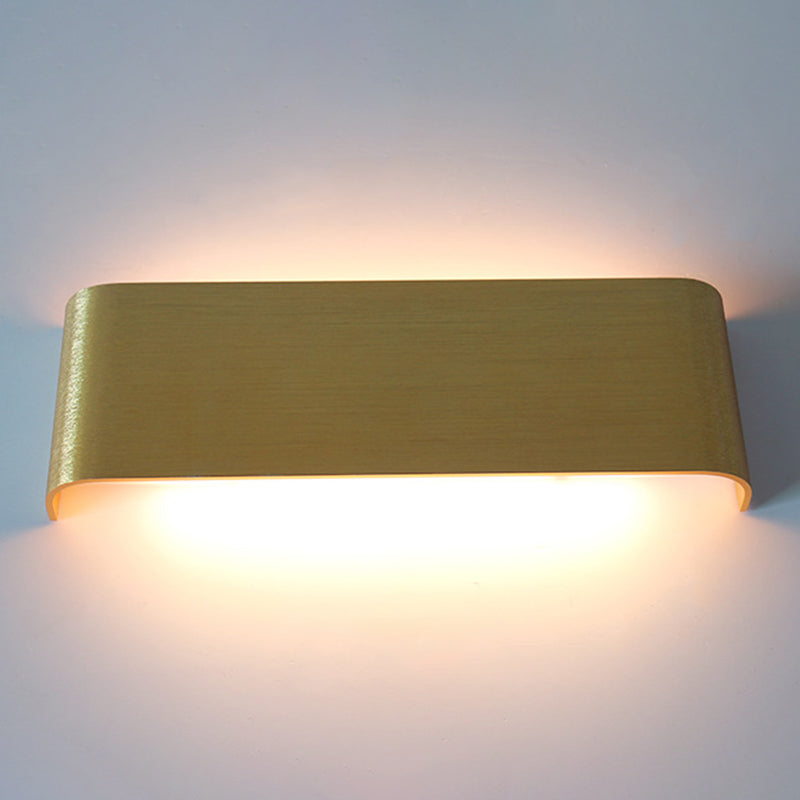 Modern Minimalist Style Rectangle Vanity Wall Light Fixtures Metal Vanity Lights for Bathroom