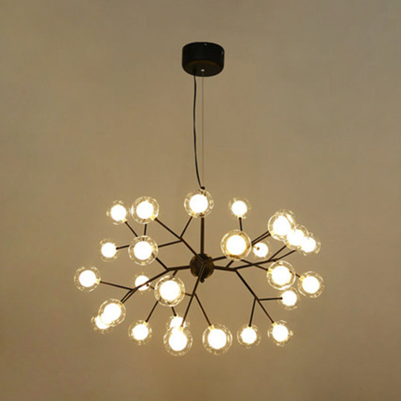 Globe Chandelier Light Fixture Modern Designer Glass Pendant Lighting for Restaurant