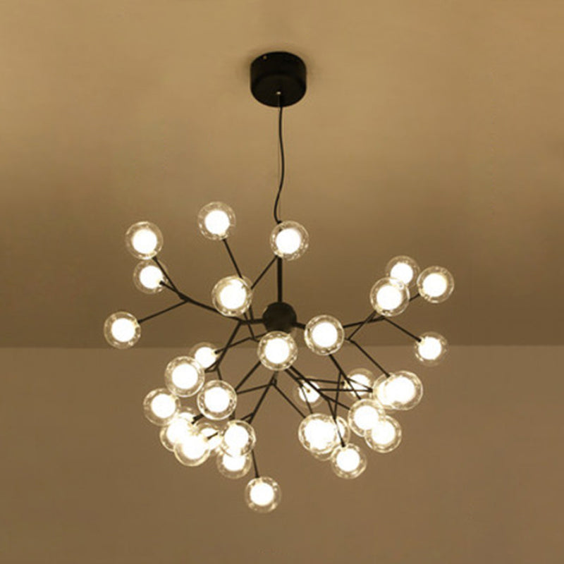 Globe Chandelier Light Fixture Modern Designer Glass Pendant Lighting for Restaurant