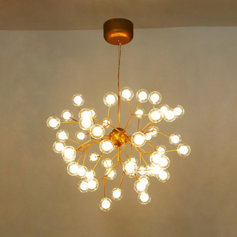 Globe Chandelier Light Fixture Modern Designer Glass Pendant Lighting for Restaurant