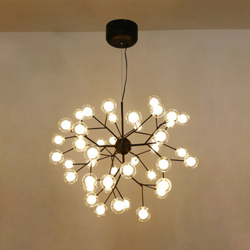 Globe Chandelier Light Fixture Modern Designer Glass Pendant Lighting for Restaurant