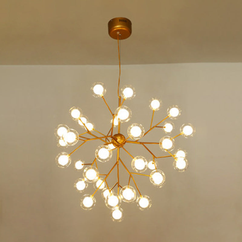 Globe Chandelier Light Fixture Modern Designer Glass Pendant Lighting for Restaurant