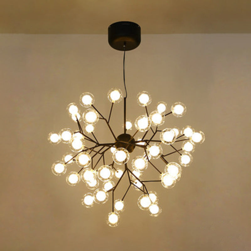 Globe Chandelier Light Fixture Modern Designer Glass Pendant Lighting for Restaurant