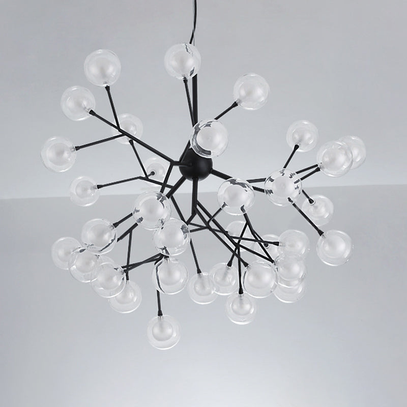 Globe Chandelier Light Fixture Modern Designer Glass Pendant Lighting for Restaurant