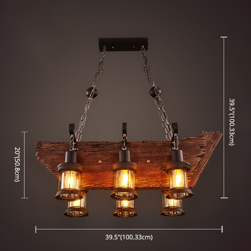 Industrieel plafondarmatuur vintage multi -light hanger bar reataurant licht