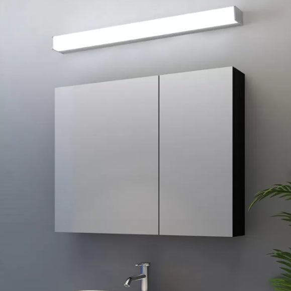 Modern Minimalist Style Linear Wall Mounted Vanity Lights Plastic Vanity Sconce for Bathroom