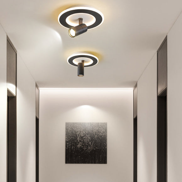 2 Light Metal Flush Mount Deckenleuchte Moderne Foyer und Hall Flush Mount Lighting Fixtures