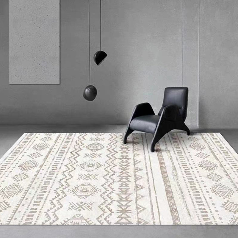 Simple Color Bohémien Rug Polyester Southwestern Area Stampa tappeto Non slip per soggiorno