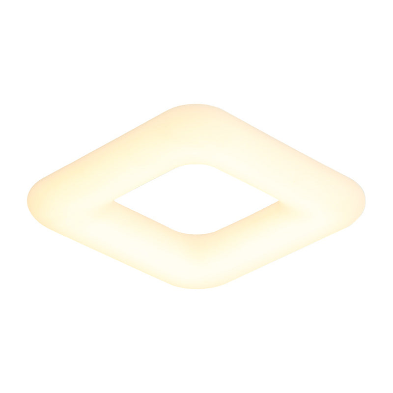 Luminaire encastré carré en acrylique, luminaire de plafond LED blanc moderniste pour chambre à coucher, 18 "/23.5"/29.5 "de large