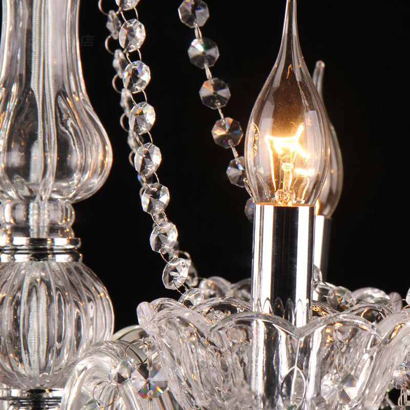 K9 Crystal Victorian Drop Lamp Candelabra Chandelier Lighting Fixtures for Bedroom