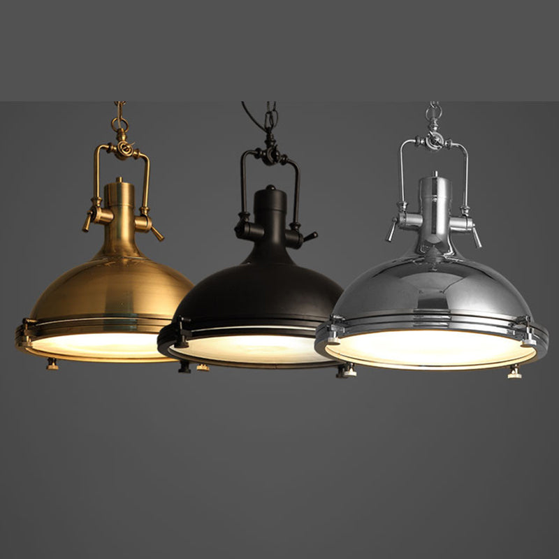 1-Light Swivel Joint Commercial Pendant Lighting Industrial Metal Pendant Light Kit for Living Room