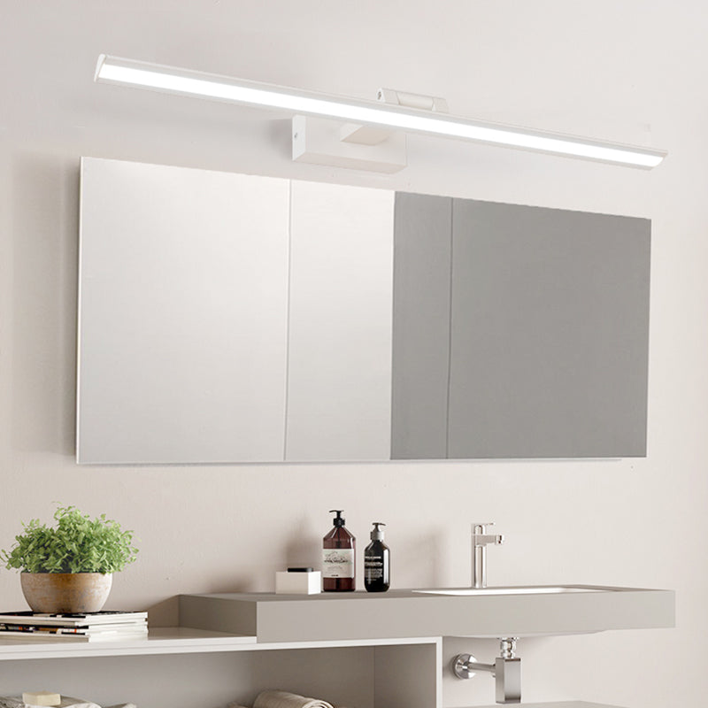 Modern Minimalist Style Linear Wall Mounted Vanity Lights Aluminum 1 Light Vanity Mirror Lights