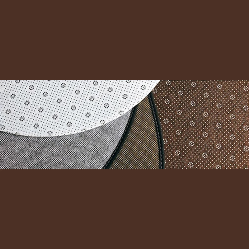 Schwarzer Ton achteckiger Blütenteppich Polyester Dorn Teppich Anti-Rutsch-Hintergrund für Wohnzimmer für Wohnzimmer