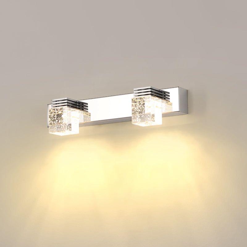 Luz de luz de pared de tocador de tocador cúbico moderno de estilo mínimo