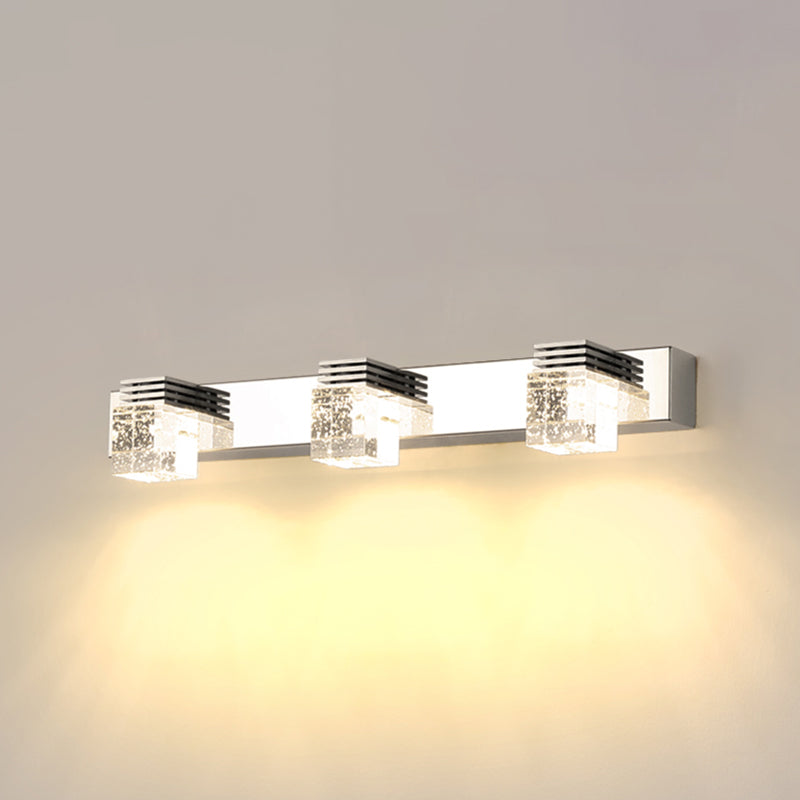 Luz de luz de pared de tocador de tocador cúbico moderno de estilo mínimo