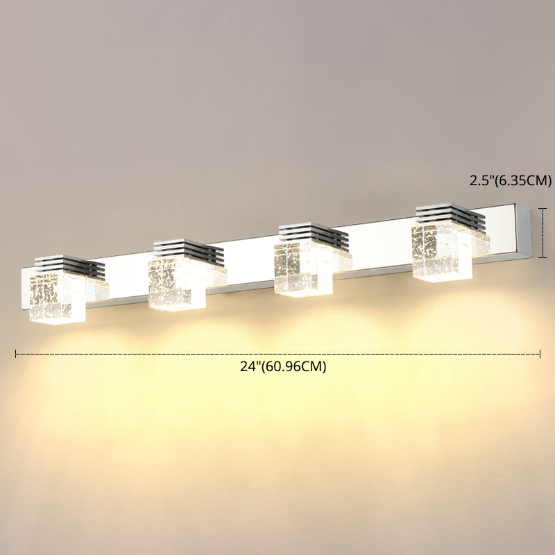 Luz de luz de pared de tocador de tocador cúbico moderno de estilo mínimo