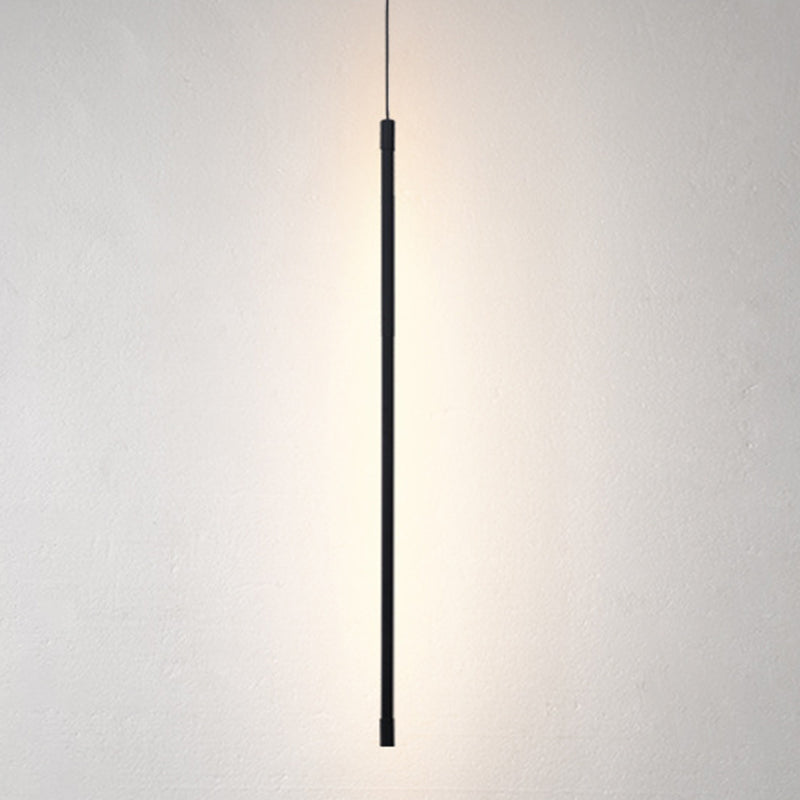 Modern Minimalist Linear Pendant Lighting Fixtures Aluminum Pendant Ceiling Lights for Bedroom