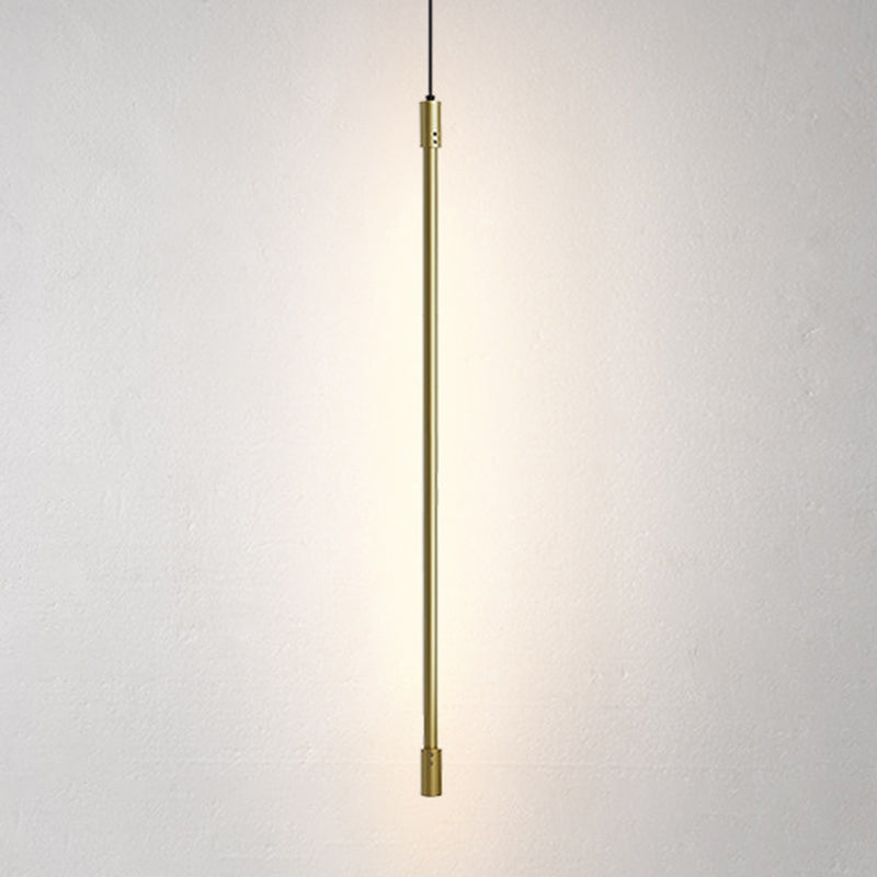 Modern Minimalist Linear Pendant Lighting Fixtures Aluminum Pendant Ceiling Lights for Bedroom