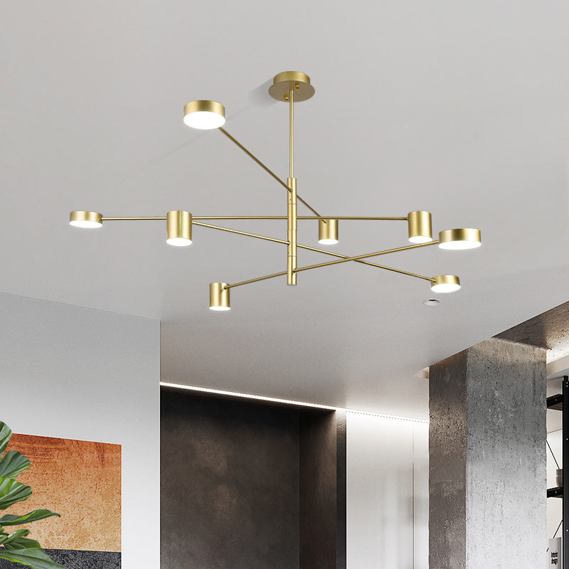 Éclairage de pendentif en étoile d'or Gold Symple LED Metal Metal Chandelier Pendant Light